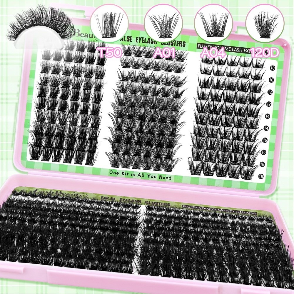 Eyelash Extension Kits - Natural Look False Eyelashes Wispy Style