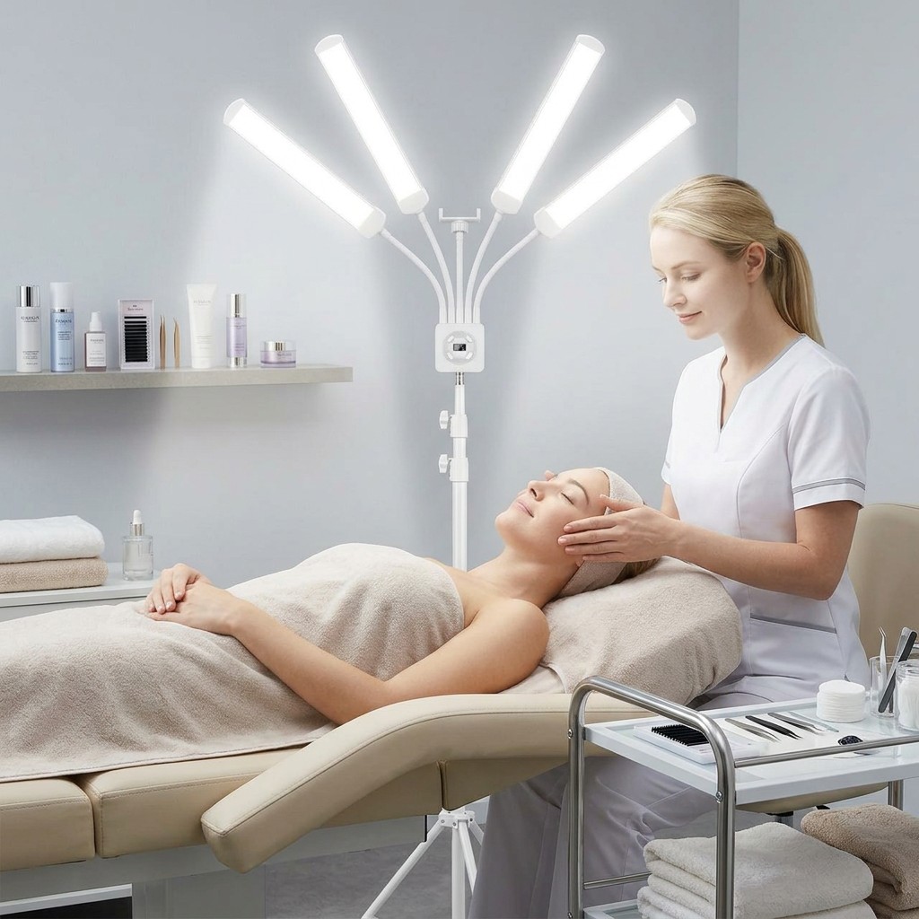 Eyelash Extension Videos - 65W Eyelash Extension Lamp 4-Arm Photographic