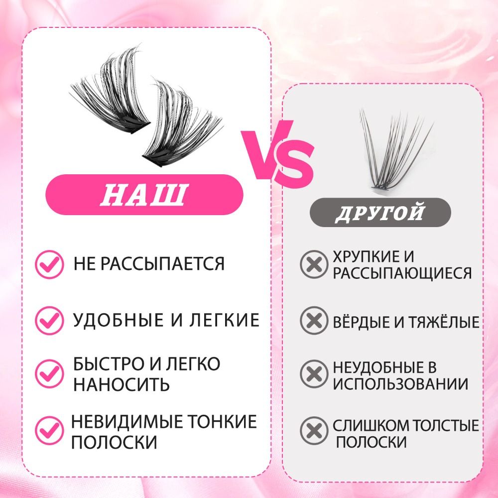 Eyelash Extension Kits - Natural Look False Eyelashes Wispy Style