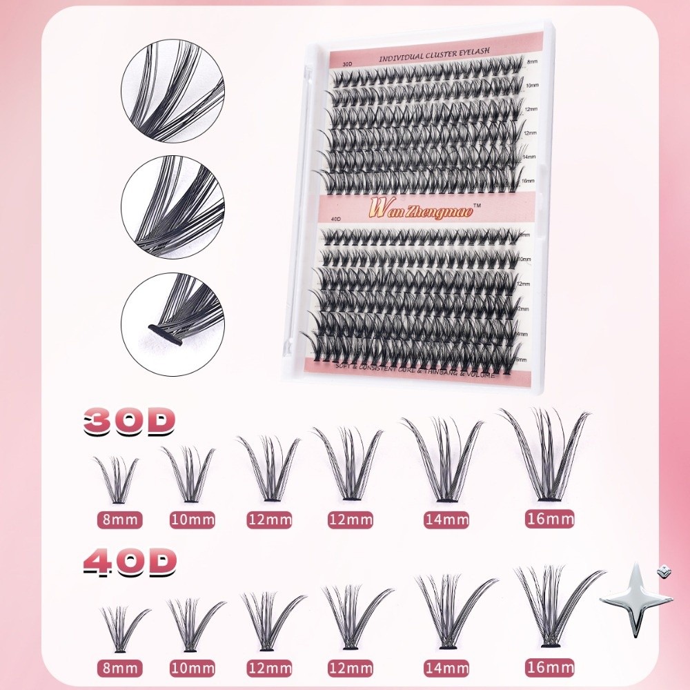 Eyelash Extension Kits - 8-16mm Length False Eyelashes Bond and