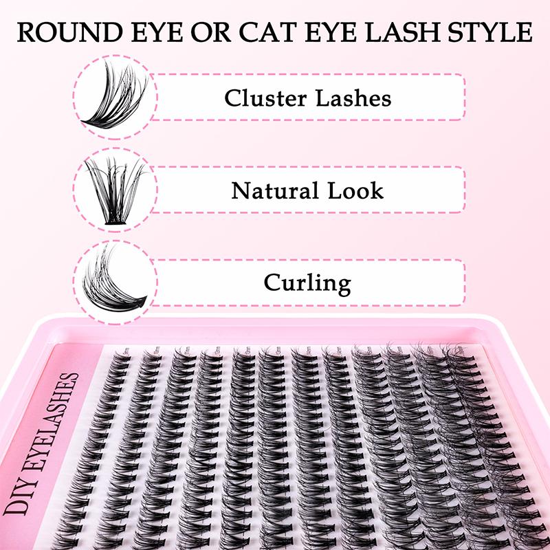 Natural Cluster Feathe-r Lash  - Eyelash Extension Kits 评论和价格