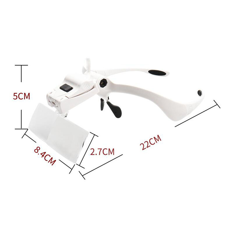 5 Lens Adjustable Magnifier Ey - Eyelash Extension Glasses 评论和价格