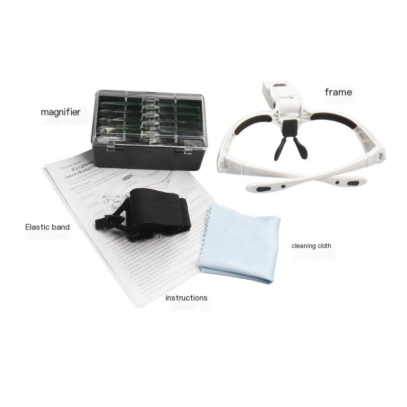 5 Lens Adjustable Magnifier Ey - Eyelash Extension Glasses 评论和价格