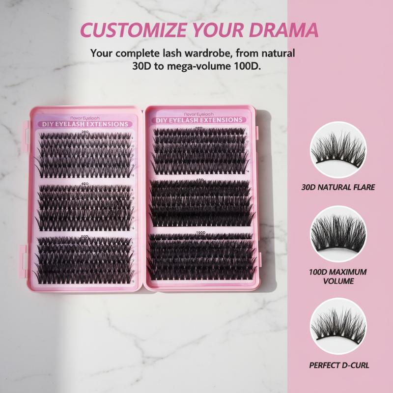 30D 100D Cluster Lashes Natura - Eyelash Extension Kits 评论和价格