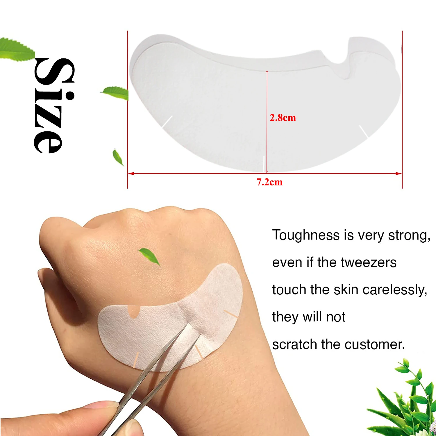 50/100PCS U Shape Eyelash Pads - Eyelash Extension Glasses 评论和价格