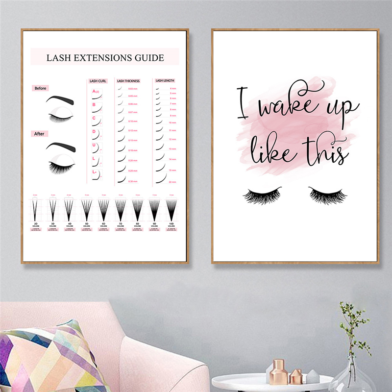 Lash Extensions Guide Poster M - Eyelash Extension Quotes 评论和价格