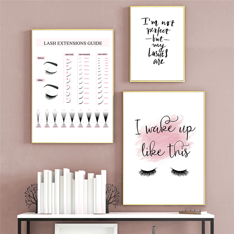 Lash Extensions Guide Poster M - Eyelash Extension Quotes 评论和价格