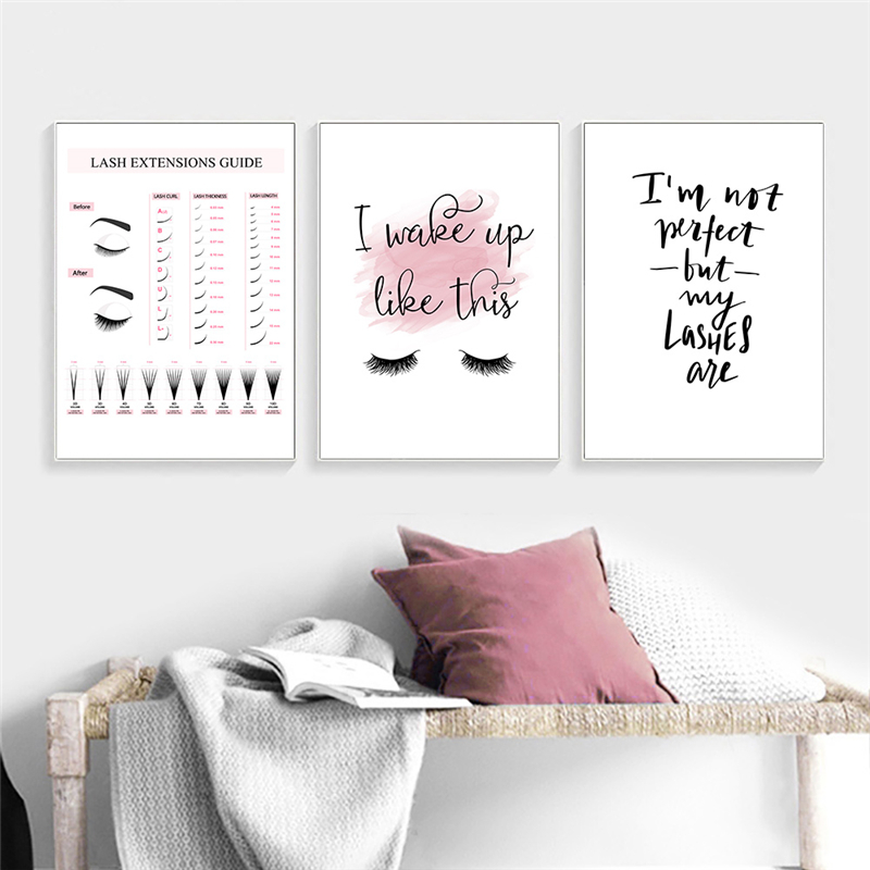 Lash Extensions Guide Poster M - Eyelash Extension Quotes 评论和价格