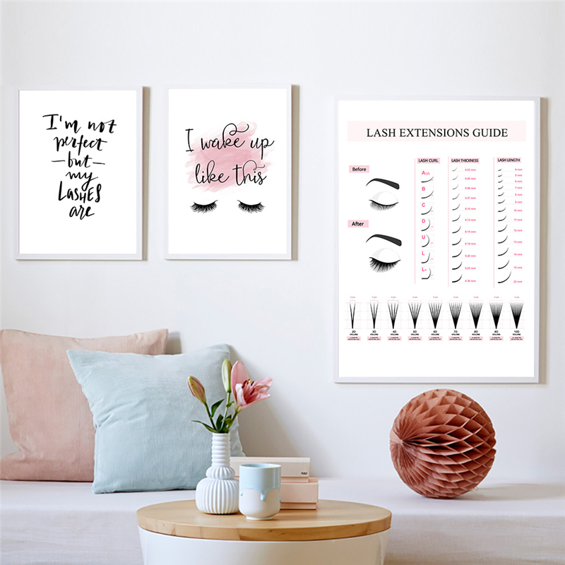 Lash Extensions Guide Poster M - Eyelash Extension Quotes 评论和价格