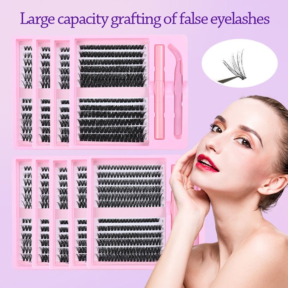 12 Rows Natural Look False Eye - Eyelash Extension Kits 评论和价格