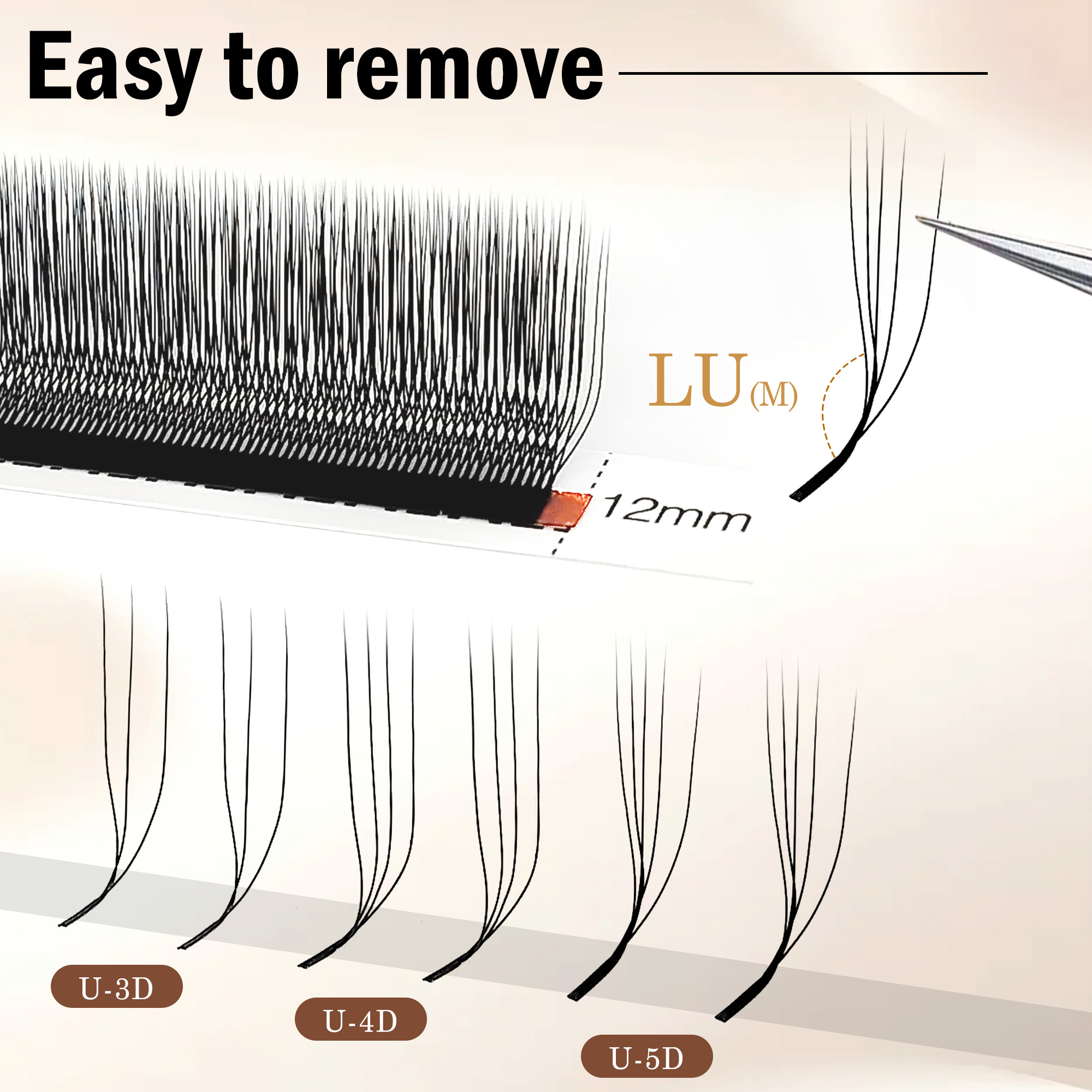 CoMango 3D 4D 5D U Shaped LU C - Eyelash Extension Yy 评论和价格