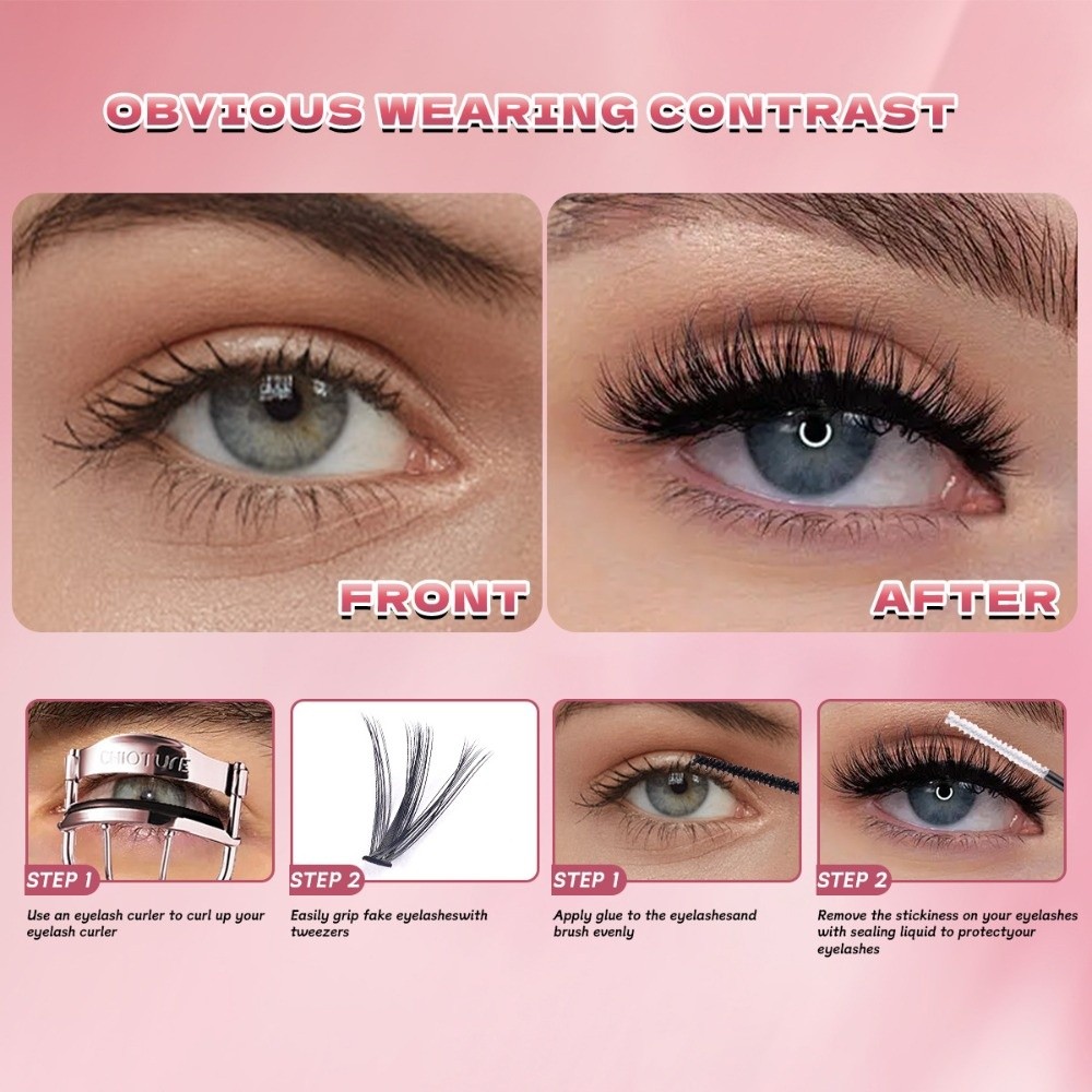 8-16mm Length False Eyelashes  - Eyelash Extension Kits 评论和价格
