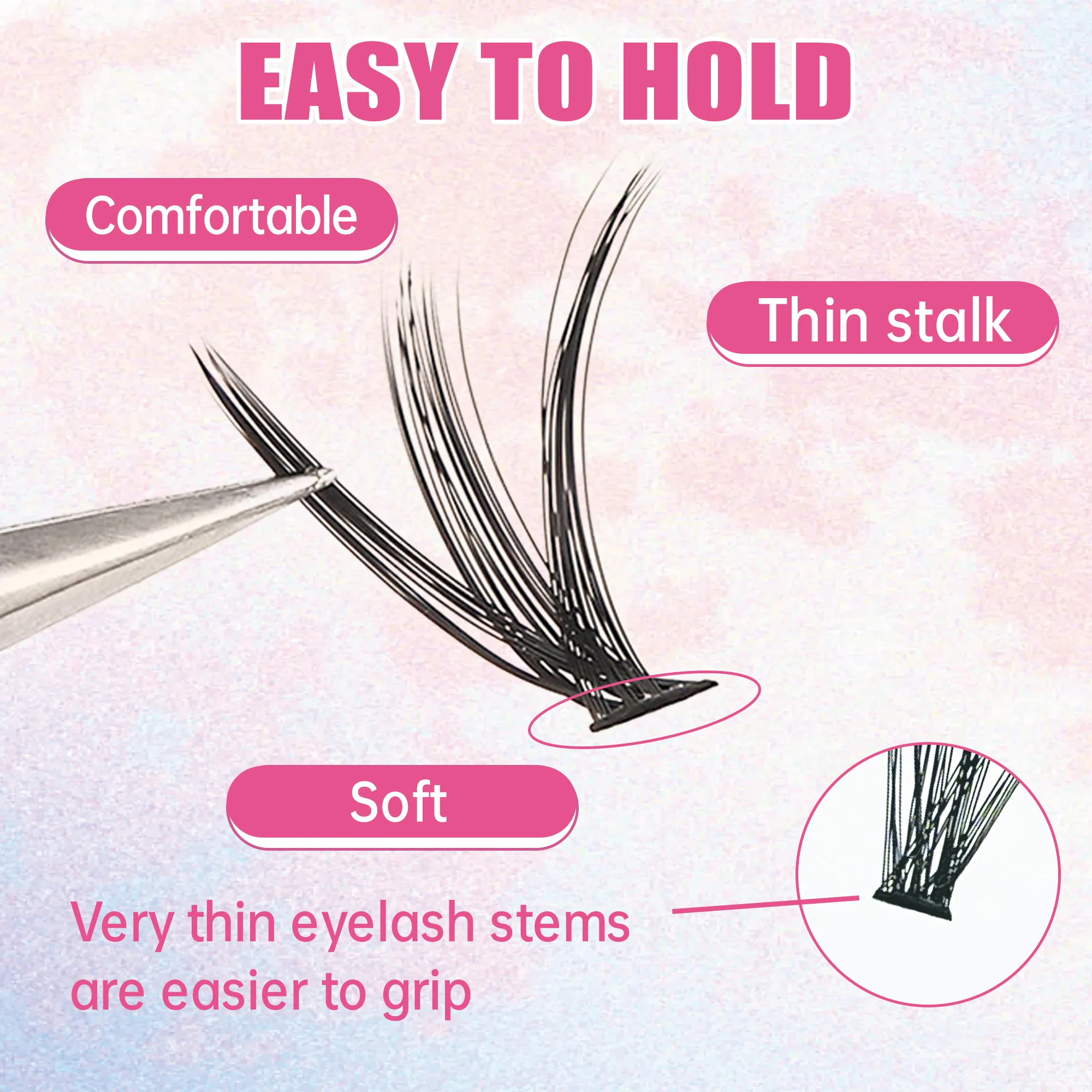 Eyelashes 200 PCS Clusters Las - Eyelash Extension Glasses 评论和价格