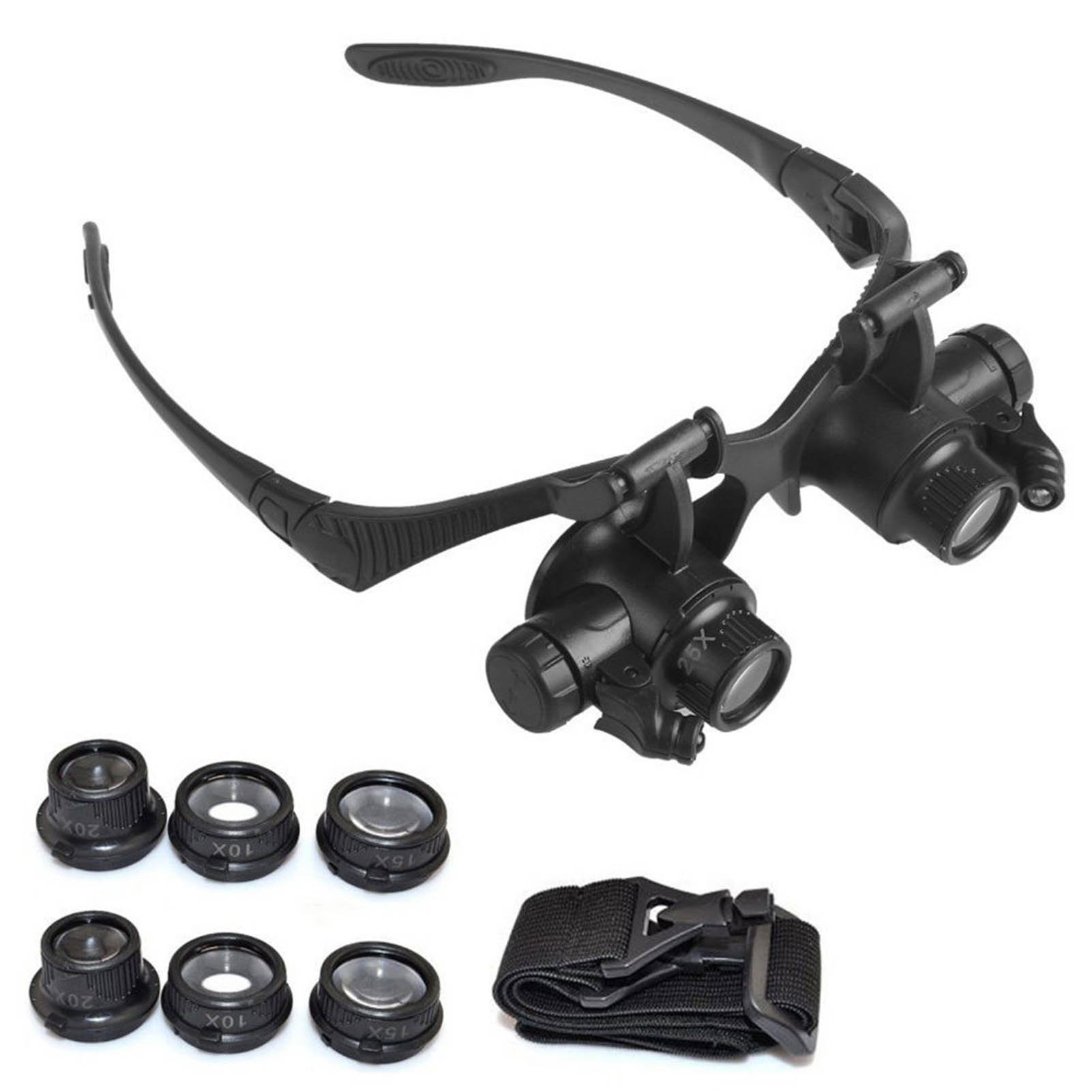 LED Light Eye Magnifying Glass - Eyelash Extension Glasses 评论和价格